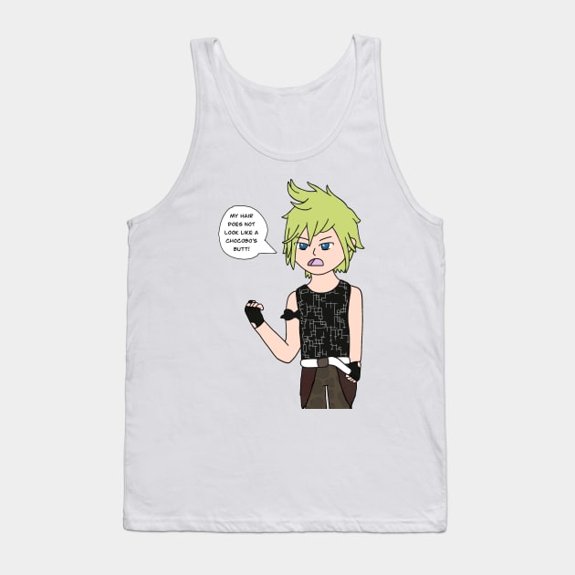 Prompto’s hair Tank Top by Lokidrawsart